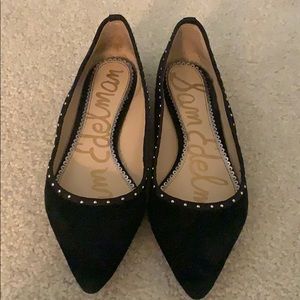 Black Suede Flats